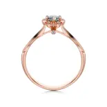 Pierścionek z różowego złota z diamentami AJPZ_082